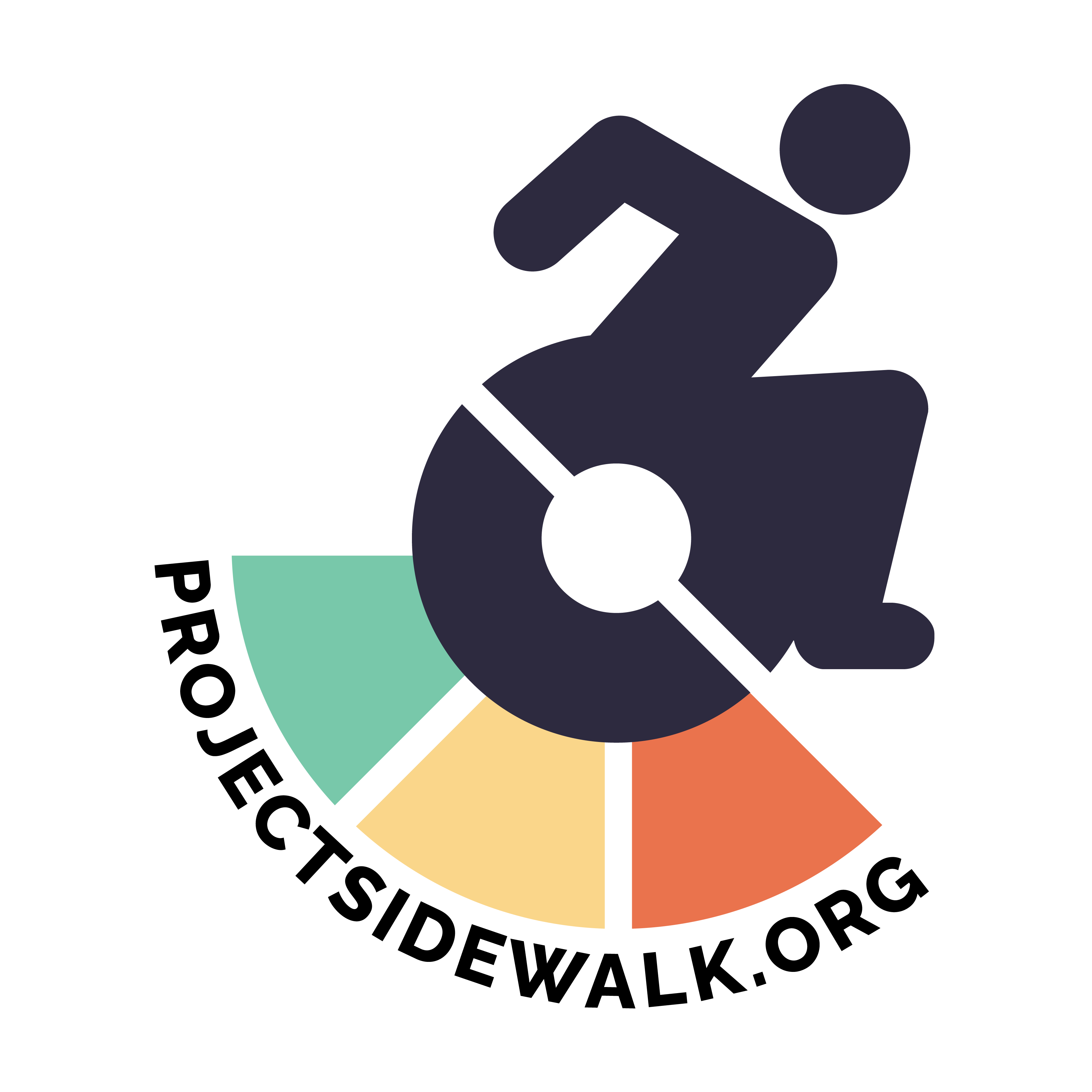 Das Project Sidewalk-Logo mit dem Text projectsidewalk.org
